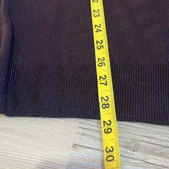 Giorgiolini V-Neck Sweater Mens XXL Brown 100% ExtraFine Merino Wool Italy NWT - Picture 8 of 12